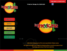 Tablet Screenshot of lamexicanacantina.com